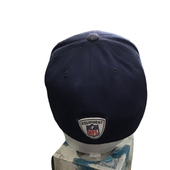 DALLAS COWBOYS MENS NAVY FLEX DOUBLE STAR TEAM LOGO FIT S/M HAT - Picture 3 of 6